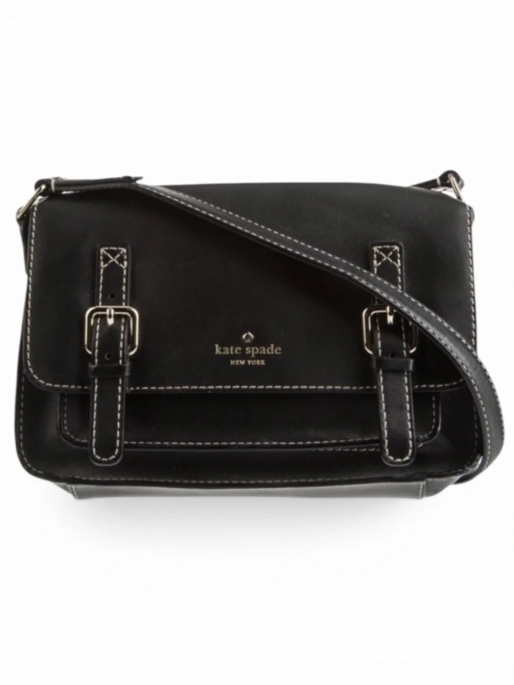 Kate Spade New York Allen Street Neil Leather Crossbody Bag Black